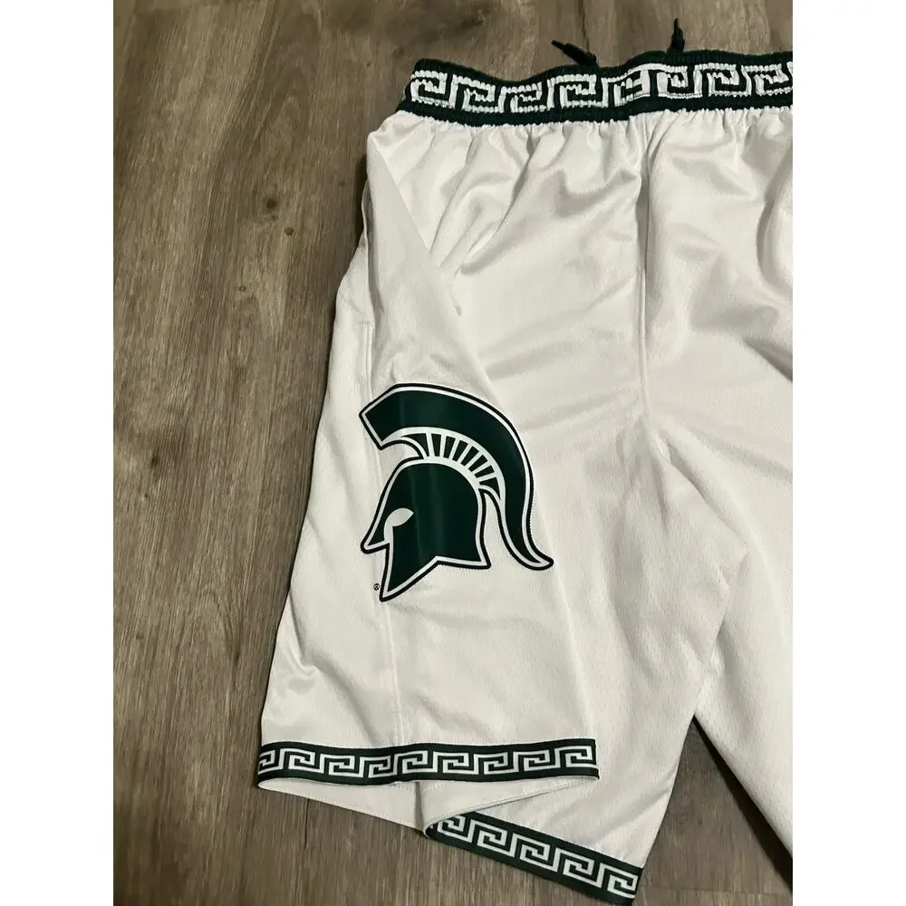 Nike Michigan State Spartans Basketball Shorts Mens XL Throwback Game Player
